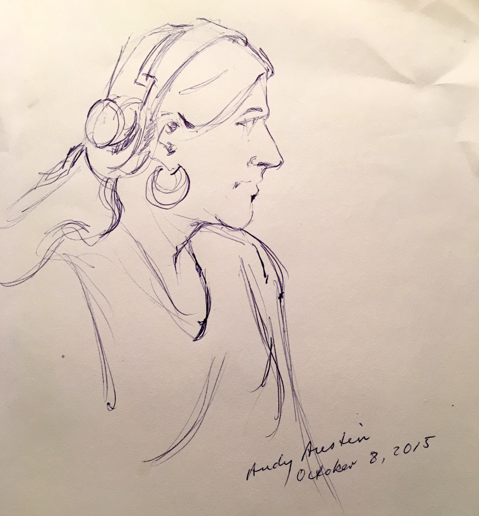Andy's sketch of Phoebe 