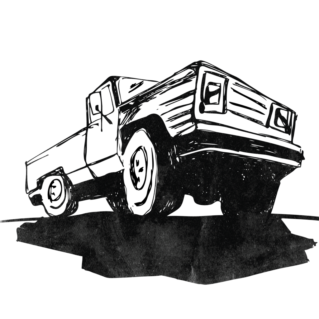An illustration of a pickup truck.