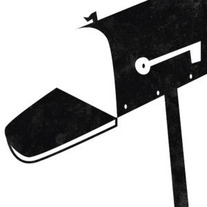 An illustration of an open mailbox.